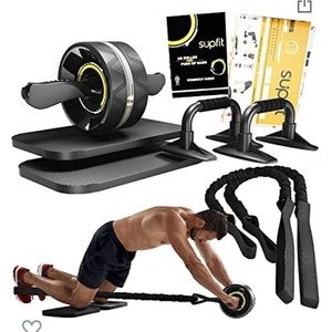 Brand new in box 6 in 1 Ab Roller kit